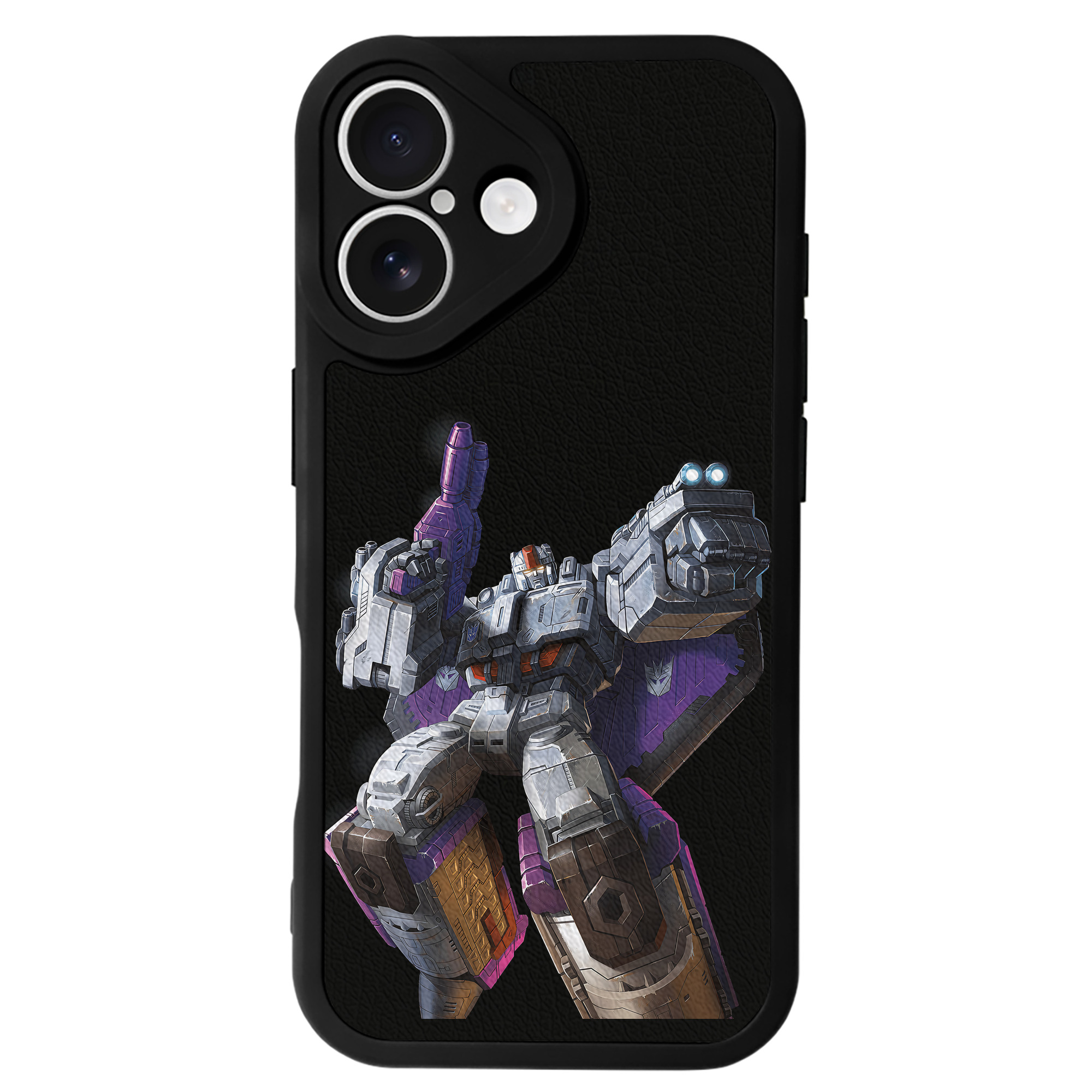 （画像用） Transformers トランスフォーマー 【iPhone 16シリーズ対応】シリコンスマホケース（レザー調） 材質：シリコン